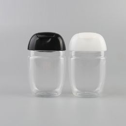 30 ml hand sanitizer fles lege huisdier plastic half ronde flip cap fles kinder desinfecterende fles WB2261