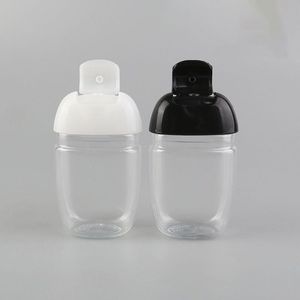30ml désinfectant pour les mains vide bouteilles demi-rondes en plastique PET enfants portent une jolie bouteille d'eau désinfectante portable Vcrds