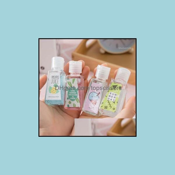 Mini desinfectante de manos de 30Ml, loción de jabón líquido desechable, portátil, sin detergente, dibujos animados, 1 entrega, 2021, baño hecho a mano, salud corporal B