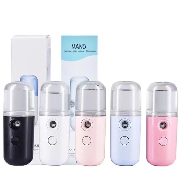 Mini pulverizador nano de 30ml, limpiador a vapor, herramientas hidratantes para el cuidado de la piel, aerosol facial, belleza LK0053