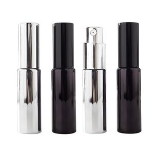 30 ml Mist Spray Fles UV Electroplate Silver Black Lege Verstuiver Hervulbare Parfum Spray Fles Make Glass Spray Fles