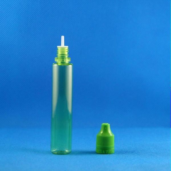 Bouteilles de greffe de couleur verte de 30 ml avec des bouchons à double épreuve hautement transparents enfants de sécurité longue 100pcs bbaes eeaqr