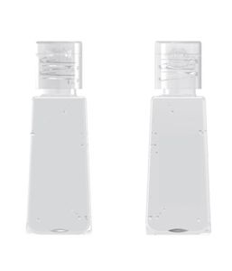 30 ml huisdier transparante trapeziumvormige verpakkingsfles Hand Sanitizer Flip Cover Shampoo en gezichtsreiniger desinfectiecontainer2684590