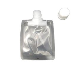 30 ml plastic mondstuk drank drinkzak mini suctiion verpakking zakken transparant duidelijke doypack tuit pouch tassen1337463