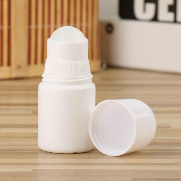 30 ml Plastique Roll On Bouteilles Blanc Vide Rouleau Bouteille 30cc Rol-on Ball Bouteille Déodorant Parfum Lotion Récipient Léger LX9235