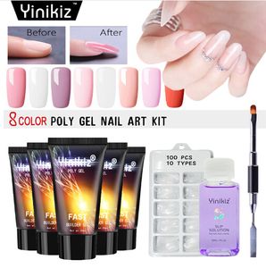 Nail Gel 30ml Finger Extension Camouflage Builder UV LED Quick Building Hard Acrylic Art Glue Set