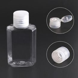 30ML split bouteille d'emballage flip transparent désinfectant pour les mains désinfectant hydrogel shampooing liquide container351A