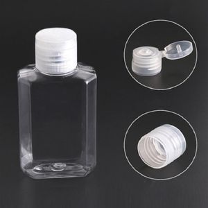 30ML gesplitste verpakking fles flip transparant handdesinfecterend ontsmettingsmiddel hydrogel shampoo vloeibare container257y
