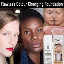 30 ml TLM Color Changing Liquid Foundation Makeup SPF 15 Sheer Dekking Hydrating Face Foundation Matte Fluid Concealer Cream