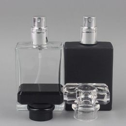 30 ml verre transparent bouteille vide bouteille de parfum atomiseur vaporisateur peut être rempli bouteille vaporisateur taille de voyage portable F3058 Utqof