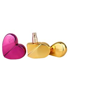 30ML Travel Heart-Shaped Perfume Bottle Portable Cosmetics Glass Bottle Spray Bottle Glass Empty Bottle