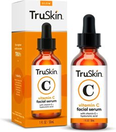 Le sérum pour le visage Truskin à la vitamine C de 30 ml hydrate la peau stimule visiblement l'éclat blanchissant le dissolvant de taches foncées cosmétiques 30 ml d'essence de lotion pour le visage de soin de la peau