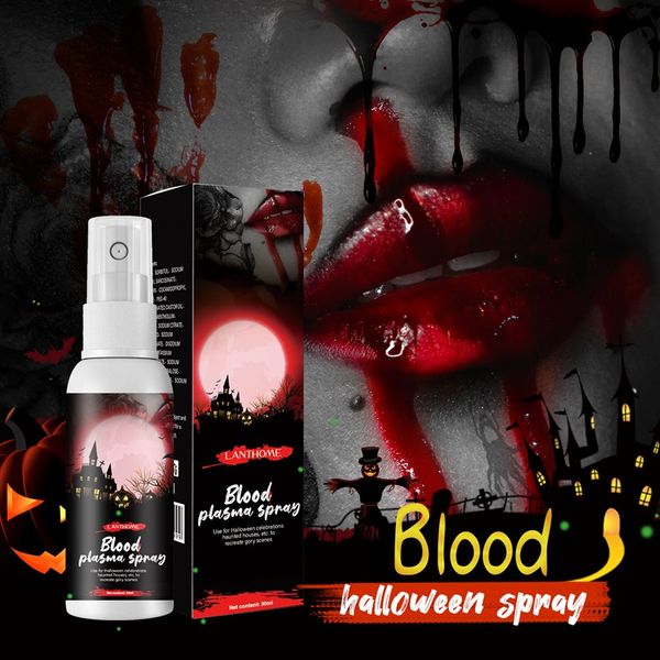30 ml ultra-réaliste faux spray de sang pour Halloween nez sanglant yeux oreilles fête vampire zombie accessoires de maquillage Halloween Cos décoration 1053