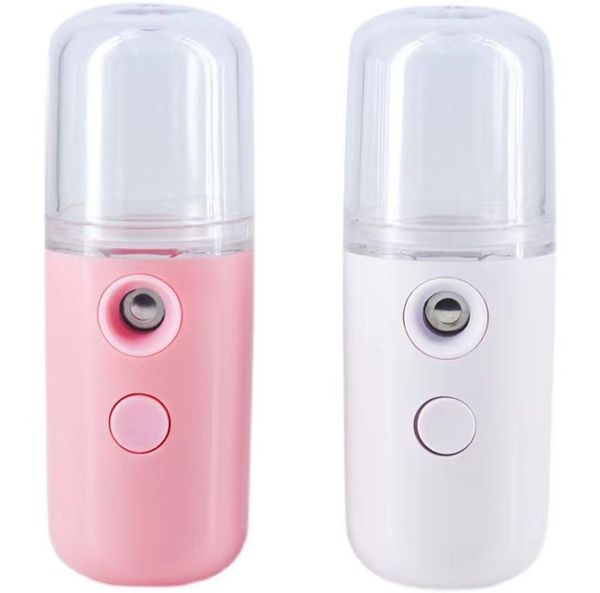 30 ml USB Spray de visage portable rechargeable Nano Mister Facial Steamer hydratant Nébuliseur de soins de soins pour le visage Beauty6201510