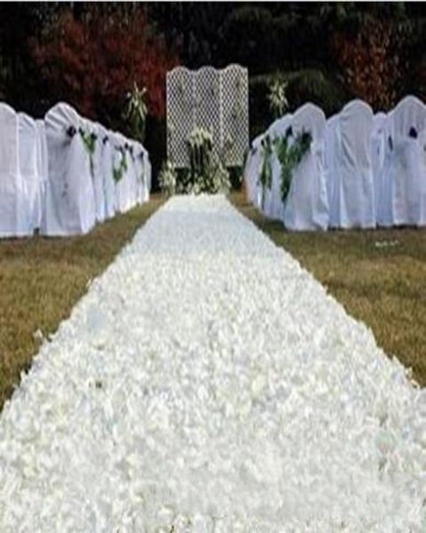 30 mlot pasillo de boda alfombra de pétalos de flor de rosa blanca para centros de mesa de boda favores decoración suministros 7342395