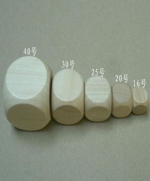 30mm blanc 6 faces dés Bosons dés en bois dés à usage spécial bricolage traitement dés petit cadeau jeu dés bonne haute qualité 8222934