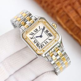 30 mm Watch Watch Womens Fashion Watchs Elegant Fashion Sobre en acier inoxydable Mouvement de quartz imperméable Lady pour diamant montres Men Montre de Luxe