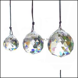 30 mm Crystal Ball Prisms hanger gefacetteerd glazen plafondlamp verlichting hangende kroonluchter drop kralen bruiloft decor levering 2021 kunst ambachten