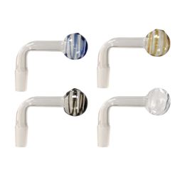 30mm Glas Olie Brander Pijp Downstem Roken Bowls Slide 14mm Mannelijke Gekleurde Streep Voor Dab Rigs Bongs