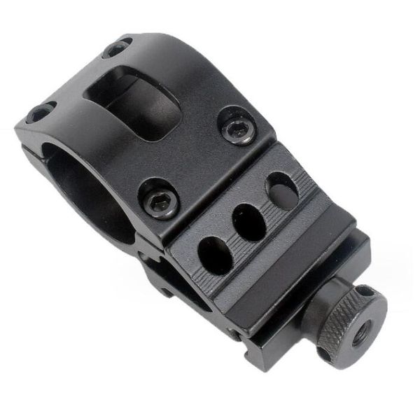 30 mm qd 45 degrés Compense avec un support de clip de lampe de poche de la fusil de chasse de 30 mm pour le support de rail Picatinny de 20 mm