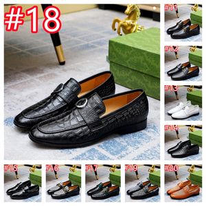 30model hommes mots de créateurs chaussures hommes Chaussures en cuir luxueuses Chaussures mâles décontractées pour adultes moccasin moccassement sans glissement doux