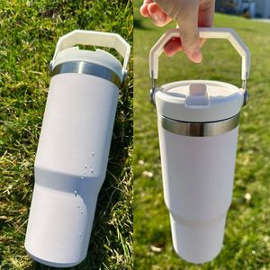 30 oz/20 oz STRO CUP Tumbler met Stro Deksels Rvs Koffie Termos Cup Auto Mokken Vacuüm Cup 0130