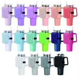 Groothandel! 20 kleuren waterfles etui neopreen 40 oz ice ba cup portemonnee 30 oz fles klein pak kaartpakket gemakkelijk uit te voeren 40 oz fles set b0041