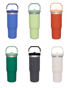 Gobelet de 30 oz avec couvercle de manche 30oz tasse de bière en acier inoxydable avec tasse de voyage de voyage isolée à paille à paille pour le bricolage neuf