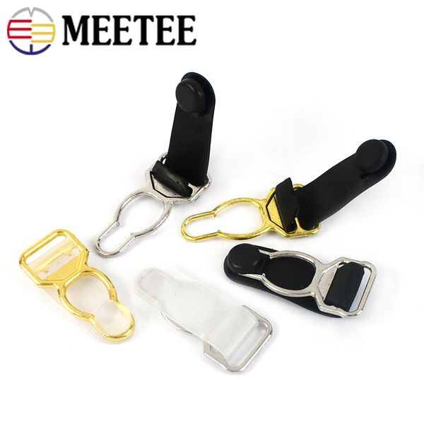 30pc Ajuste de la hebilla de 10-18 mm sexy a la pierna de la pierna calcetín clip de calcetines braza de sujetador de sujetador de corsé correa de suspensión accesorios de costura de la costura del gancho