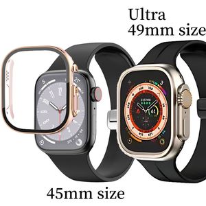 Ultra 49mm pour Apple watch iWatch Ultra série 8 49mm 45mm1.99 pouces écran silicagel boîtier de montre de mode multifonction boîtier de montres intelligentes
