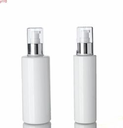 30 Uds 150ML250ml botella de bomba de aluminio anodizado plateado emulsión blanca vacía 150cc botella de embalaje cosméticogoods6527746