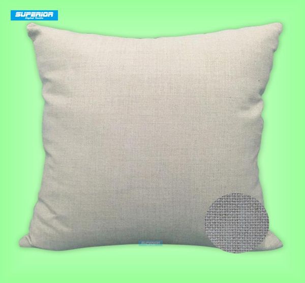 30 pièces 16x16 pouces Polyester coton mélangé lin artificiel taie d'oreiller vierge blanc brut toile de jute housse de coussin parfait pour Digital5778801