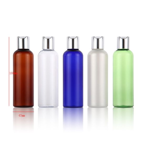 30pcs 200ml bouteilles de shampoing en plastique avec bouchon de luxe 200cc emballage cosmétique en plastique vide contenant de lotion bouteille d'huile essentielle