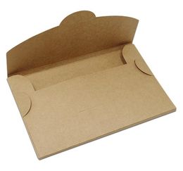 30 pièces 6 tailles papier kraft brun boîtes d'emballage de carte postale Papercard boîte de rangement d'image enveloppe carte de voeux pliable Carton Pack7589571