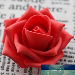 30 stks 6cm pe foam rose bloem hoofd kunstbloemen diy bruiloft feest decoratie levert simulatie nep huis decoraties