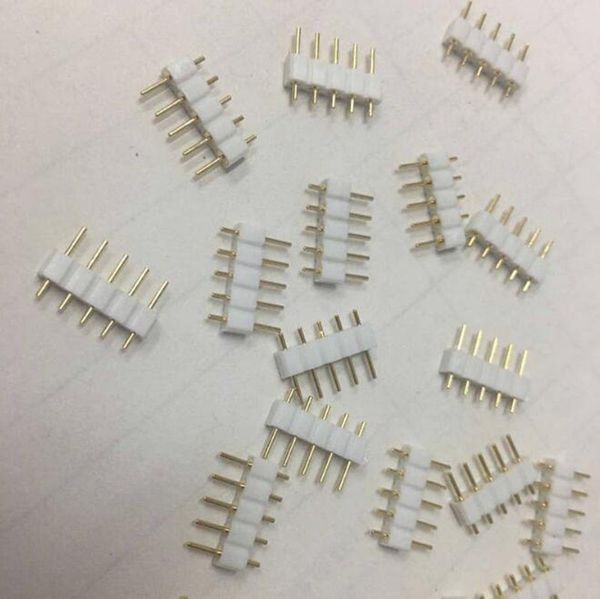 30pcs 6pin RGBCCT LED Connecteur Accessoires d'éclairage, Distance d'aiguille 6 broches 2.0mm, Connecteurs mâle à mâle / femelle pour bande de LED 5050 RGB CCT