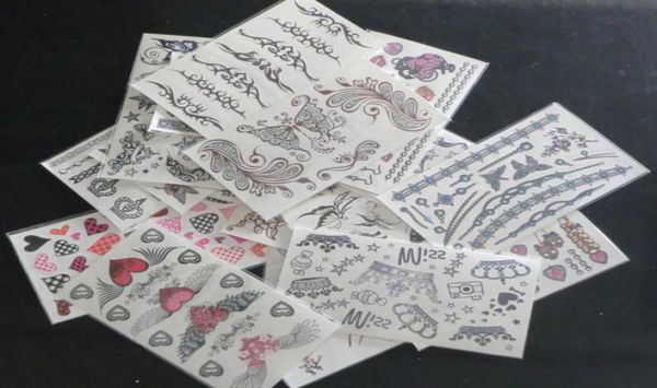 30pcs 9517cm tatuajes temporales Cuerpo de tatuaje de tatuaje de tatuaje de tipo mixto Tatuaje temporal Tattoos2780657