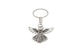 30pcs Antique Alloy Angel Band Chain Key Ring Protection Travel Protection DIY BIELRY9307129