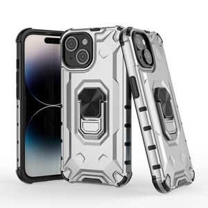 30pcs armure 360 Case de téléphone magnétique du support rotatif pour iPhone 15 Pro Max 14 Plus Samsung S24 Ultra Back Cover With Ring Stand Kickstand