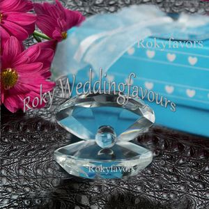 30pcs Choix Crystal Clamhell Favors Cadeaux de mariage sur le thème de la plage