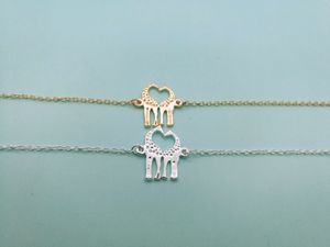 30 pièces mignon Long cerf coeur aimant girafes belle jumelle girafe Bracelets animaux bijoux pour les Couples