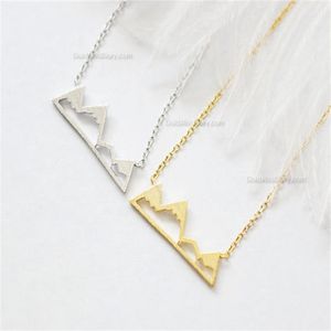 30 pièces mignon montagne enneigée haut de gamme colliers Simple moderne minimaliste collier Nature Paris paysage collier pour Women253k