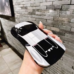 30 stks DHL Metallic Paint Body Supercar Cell Phone Cases voor iPhone 11/12/13 Zacht alle enclement