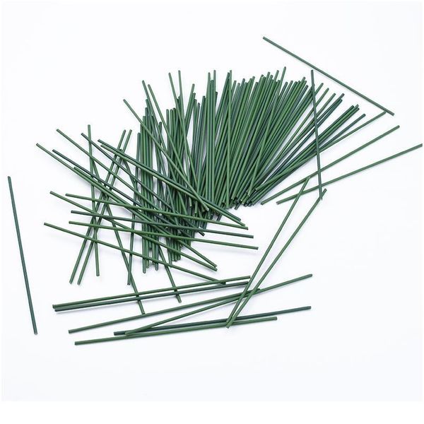 30pcs Poste de flores Alambre de hierro Jarrones de hojas verdes para la decoración del hogar Flores decorativas de Navidad Guirnaldas al por mayor Artificial jllHaJ