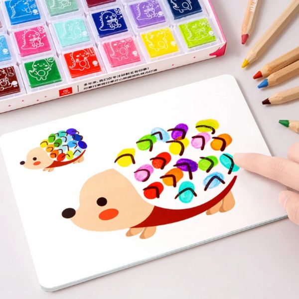 30 pièces enfants doigt peinture coloriage Graffiti jouets bricolage amusant Doodle livre éducation précoce maternelle cadeau 240124