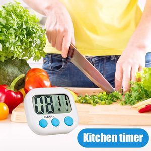 30 stks keuken countdown timer magnetisch lcd digitaal alarm met stand witte keuken timer praktische kooktimer wekker