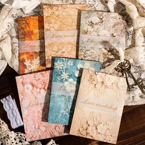 30pcs Lace Atelier Series Retro Material Paper for Collage Handbook Diy Decorative Scrapbook Planner Journal Craft Stationery