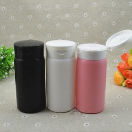 30 stks / partij 80g lege plastic poeder cosmetica fles flip cover stekelige warmtepoeder fles