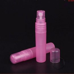30pcs / lot Promotion 5ml en plastique rose vaporisateur vide 1 / 6oz rechargeable femmes mini cosmétique parfum conteneur petit parfum pot Qté Qwmk