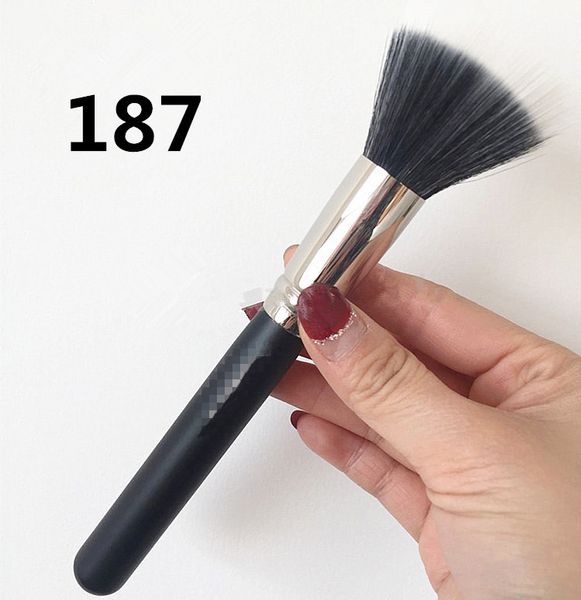 30 pièces/lot-vente en gros de nouveaux pinceaux cosmétiques M187 grand duo de pinceaux en poudre de fibres de maquillage, ensemble de pinceaux mélangeur de contour pour un seul visage, livraison gratuite